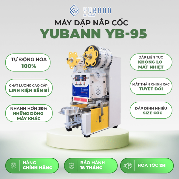 Máy dập nắp cốc tự động Yubann YB-95A